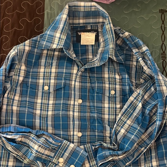 Boys wrangler snap up long sleeve - Picture 1 of 3